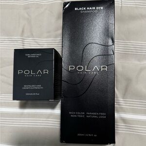 Polar Black Hair Dye Shampoo & 100% Unrefined Batana Oil